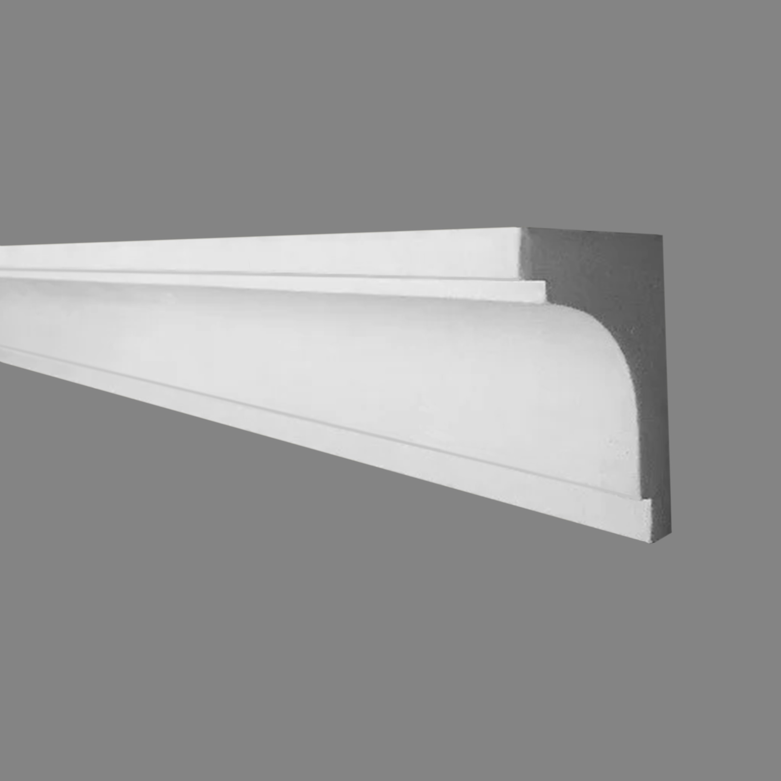 PROVISTON Gipsleiste Ingolstadt Echter Gipsstuck 60 x 80 x 1000 mm Stuckleisten aus Gips