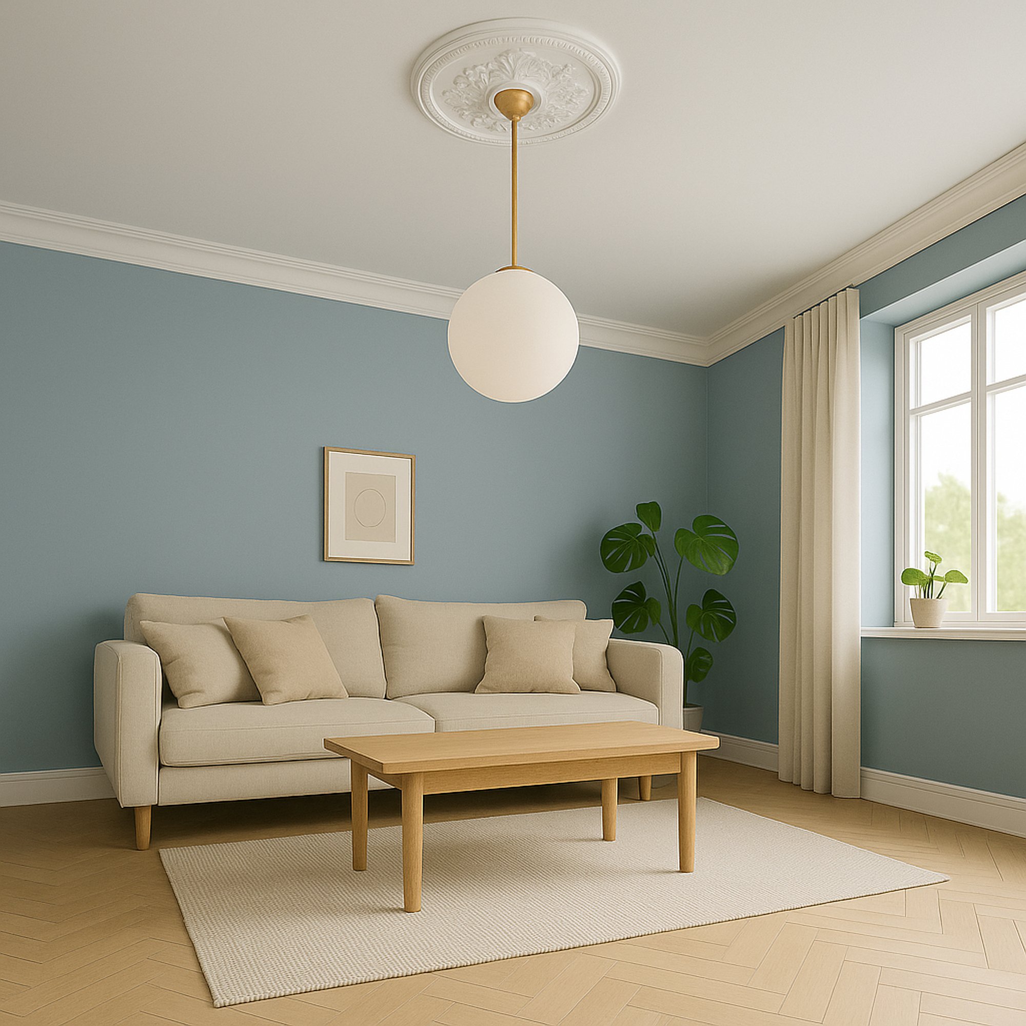 Marbet | Rosette "R13" | Ø 43 cm | Deckenrosette | Styropor | weiß Marbet | Rosette "R13" | Ø 43 cm | Deckenrosette | Styropor | weiß