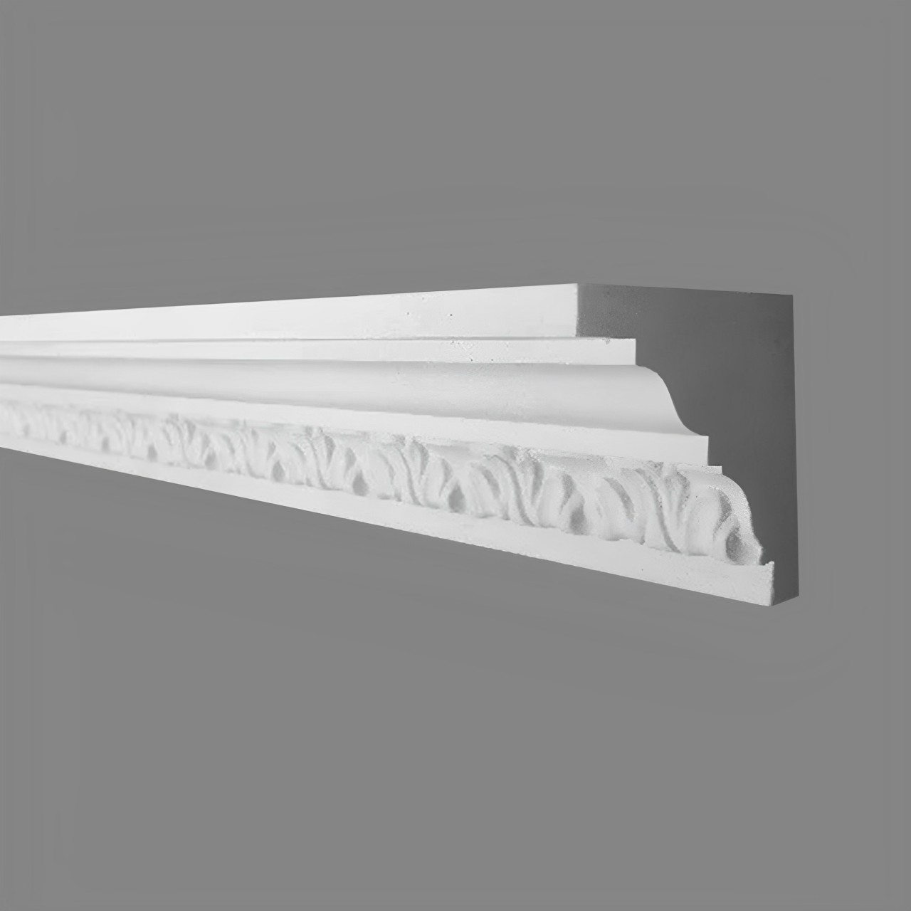 PROVISTON | Gipsleiste Kiel | Echter Gipsstuck | 70 x 65 x 1000 mm | Stuckleisten aus Gips