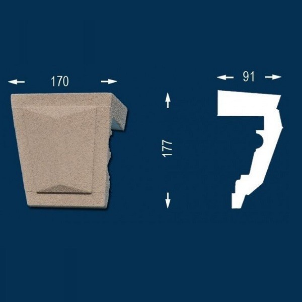 Fassadenzierelement / Schlussstein "Wiesemann FP15 S-b"