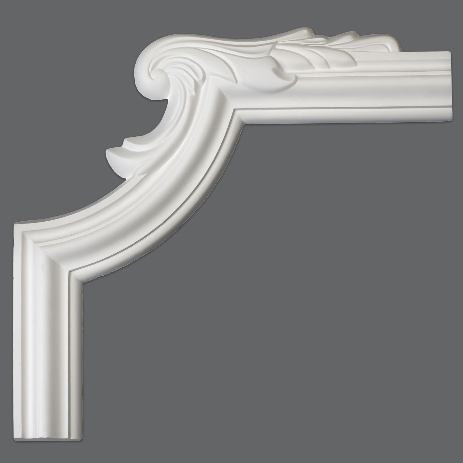 PROVISTON | Zierleistenecke Esslingen | Gips | 380 x 380 mm | Wandleistenecke | Weiß