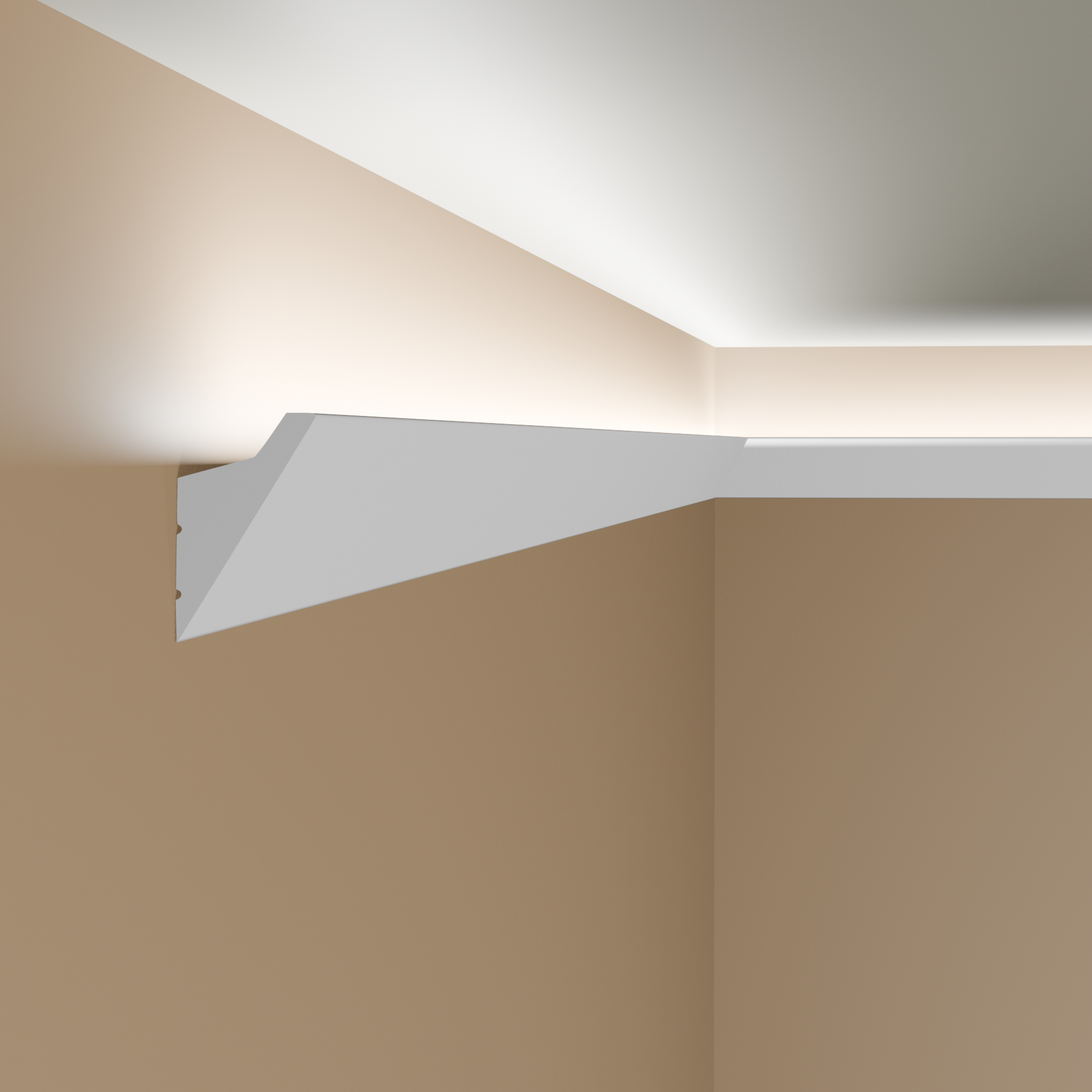 NMC Außenwinkel | Für Lichtleiste IL4 WALLSTYL Polystyrol Weiß