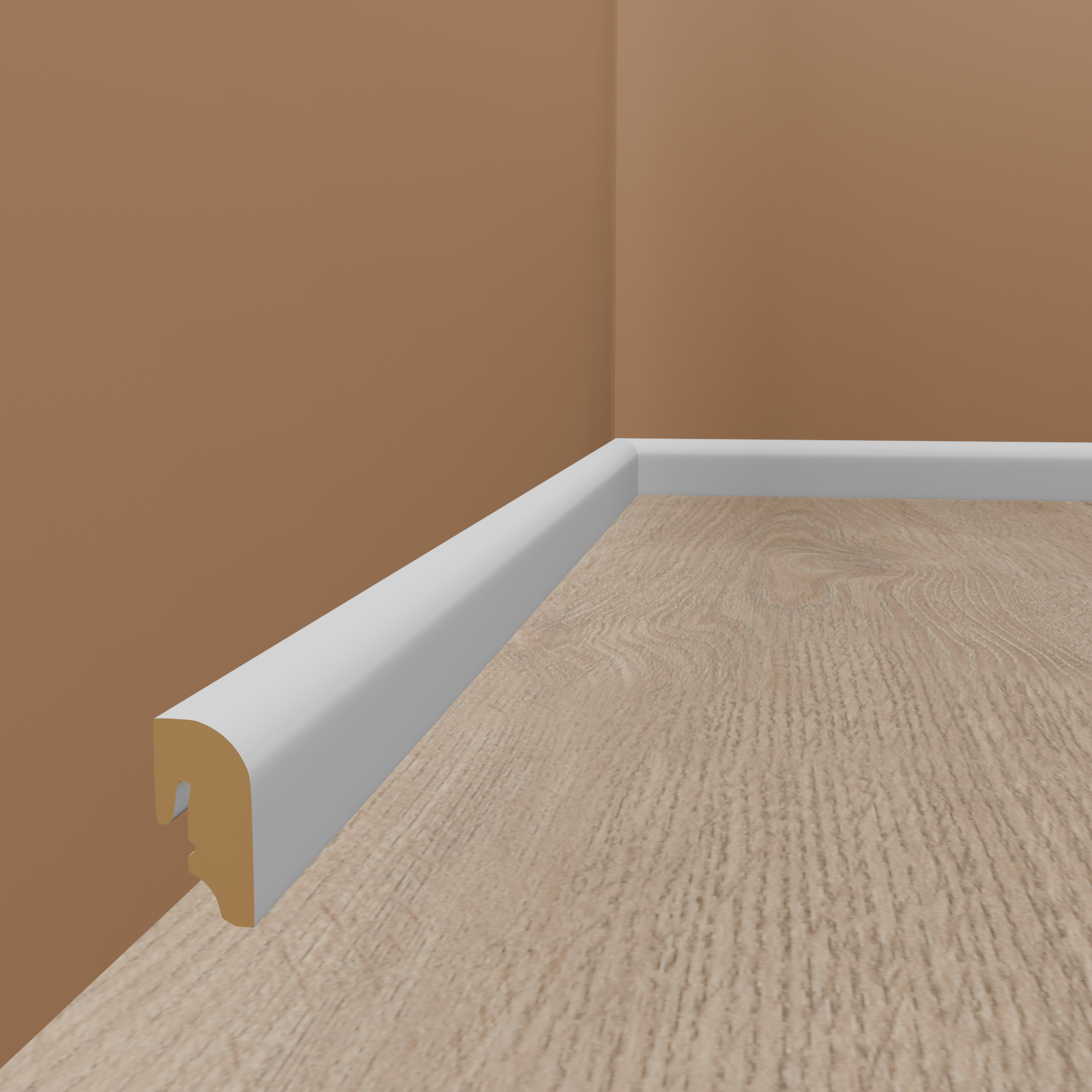 PROVISTON | Sockelleiste | abgerundet | MDF foliert | weiße Fußleiste | 20 x 40 x 2400 mm | modern PROVISTON | Sockelleiste | abgerundet | MDF foliert | weiße Fußleiste | 20 x 40 x 2400 mm | modern