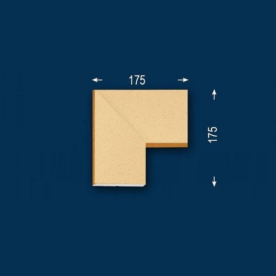 Wiesemann | Fassadenelement "FP26-b" | Eckstück | Fassadenstuck | Beschichtet