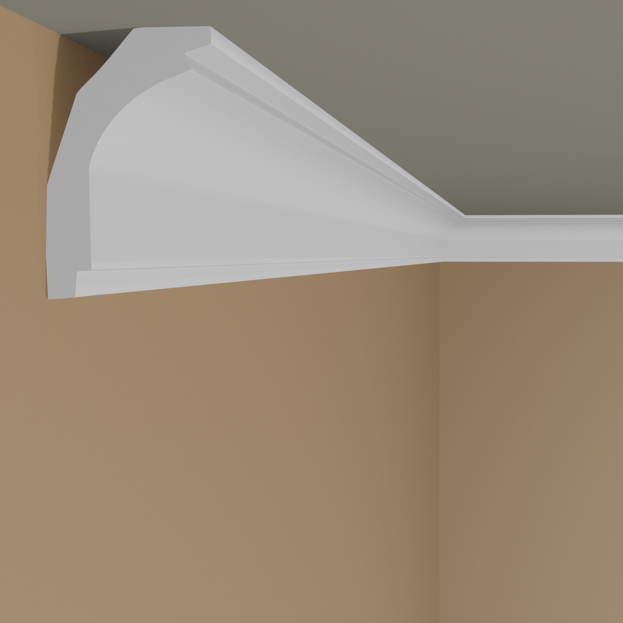 Elite Decor | Innenwinkel "P821" | Polyurethan | 70 x 50 x 200 mm | Weiß | Stuckleisten Winkel
