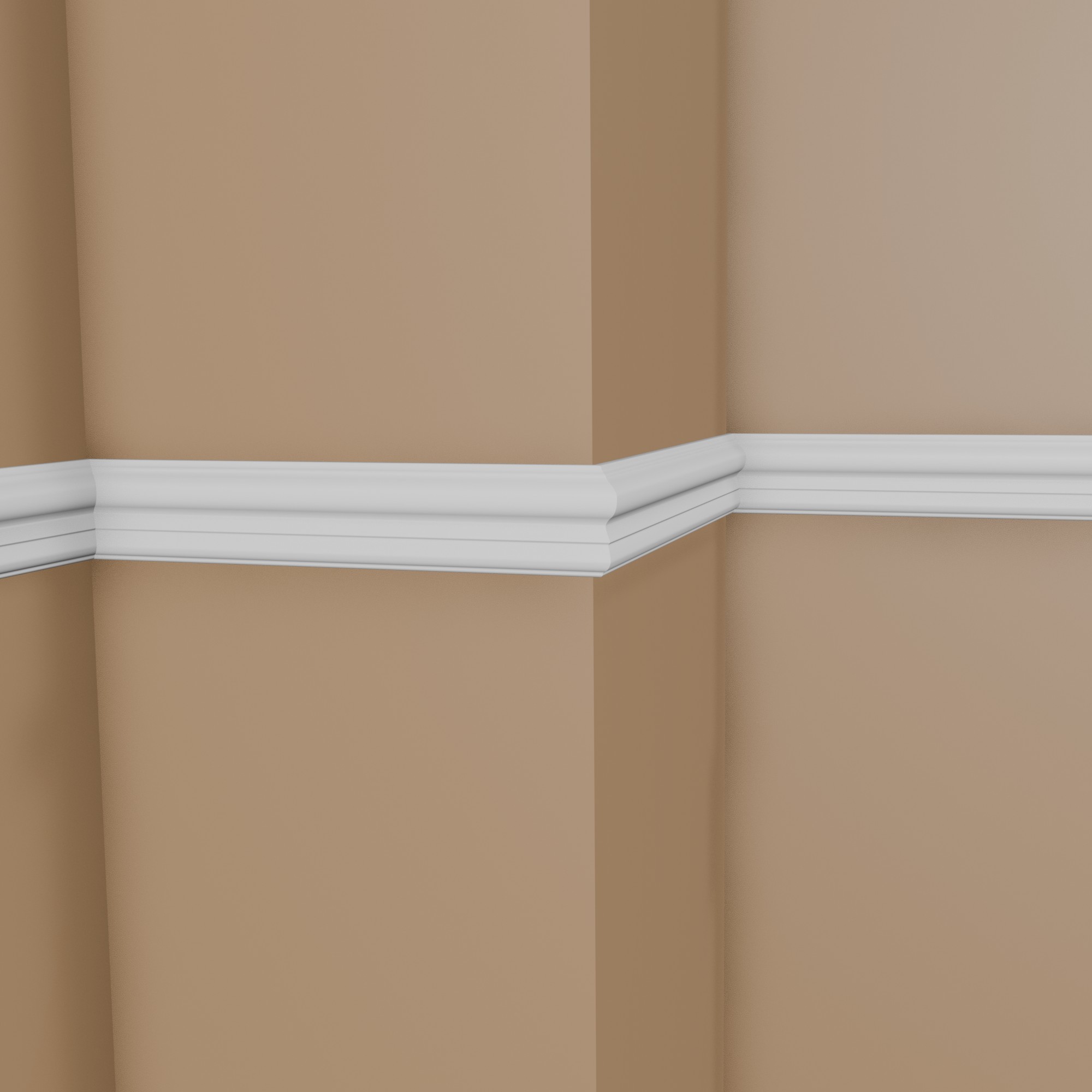 Mardom Wandleiste MDD338 Profoam 21 x 80 x 2000 mm Weiß Zierleiste Robust