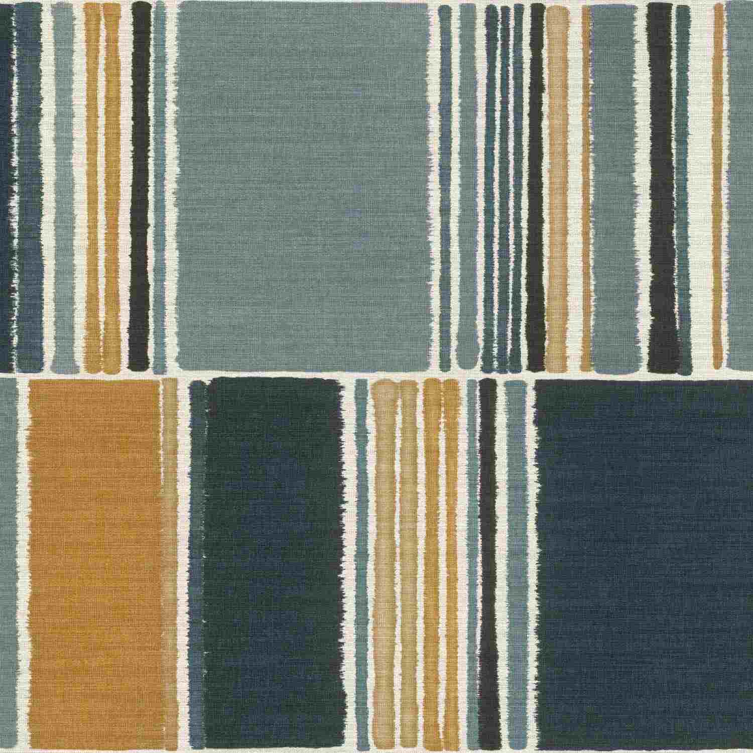 Rasch | Florentine III | 484441 | Vliestapete | Streifenoptik | 0.53 x 10.05 m | Blau