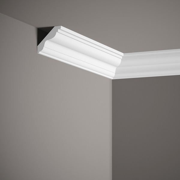 Mardom Deckenleiste MDB147 Profoam 55 x 50 x 2000 mm Weiß Stuckleiste Modern