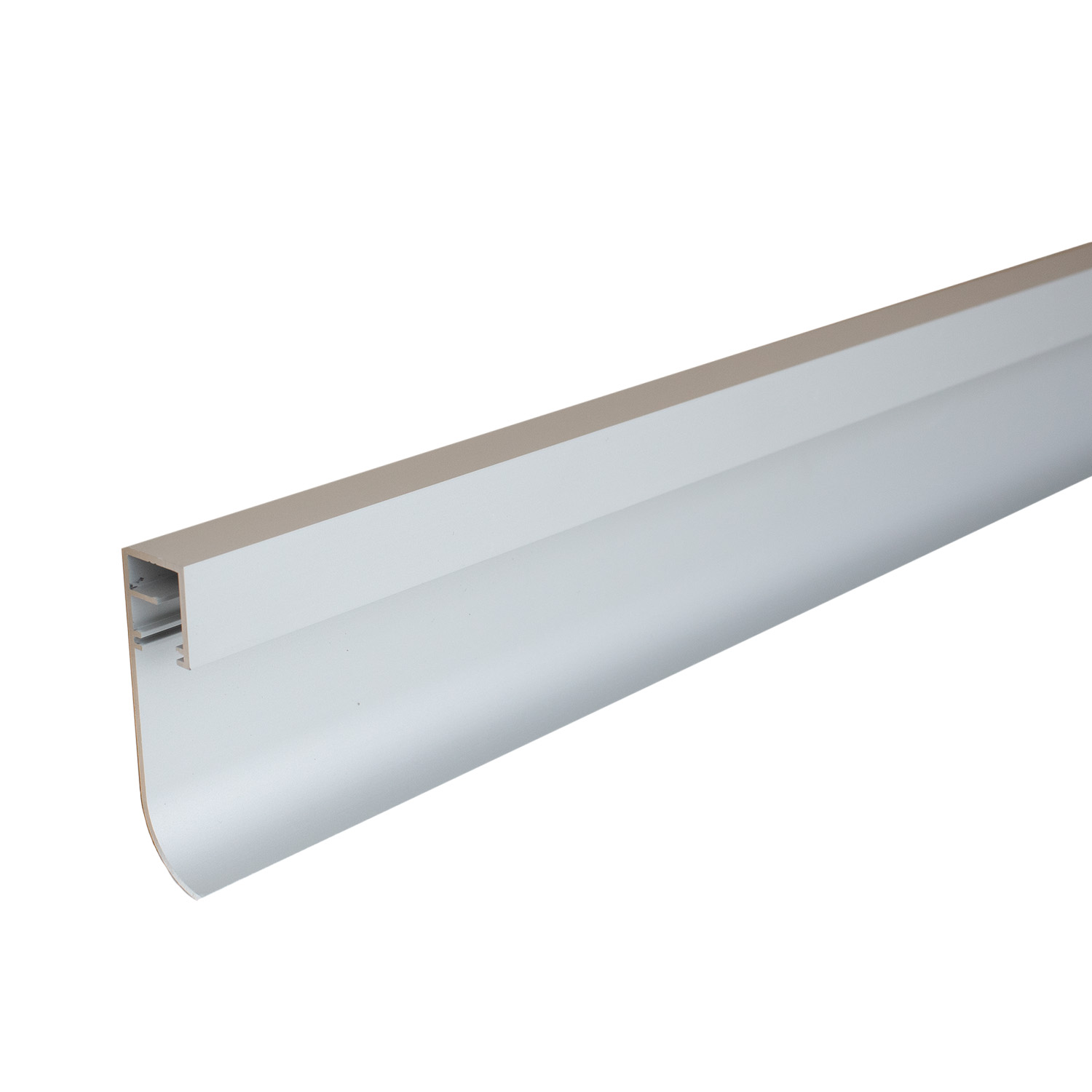 Auer Licht Sockelleiste Metall H 60 - 100 mm B 15.8 mm L 2500 mm LED Fußleiste Aluminium