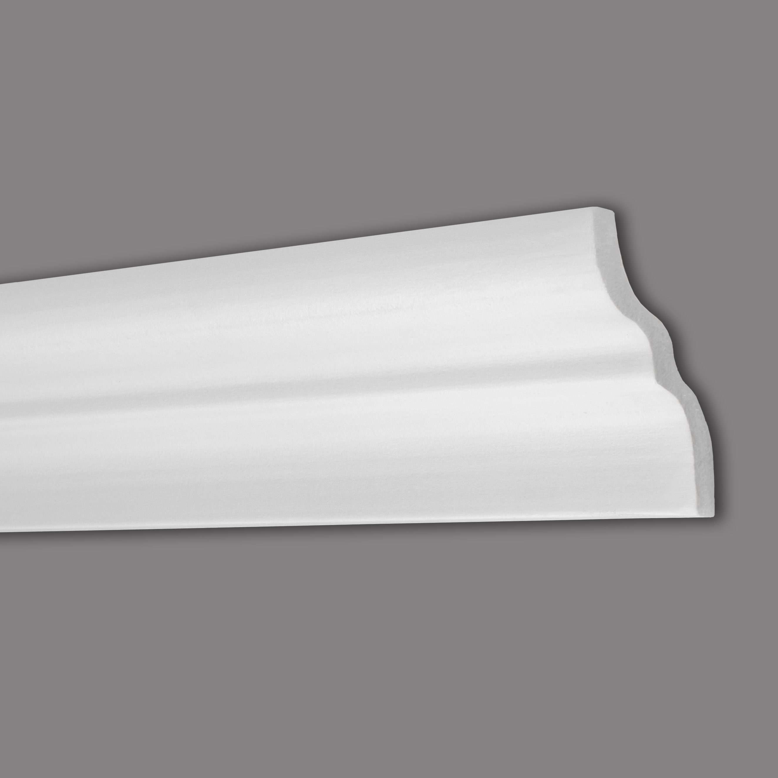 Wiesemann | Stuckleiste Eindhoven 06 | Polystyrol | 61 x 76 x 2000 mm | Deckenleiste | Weiß