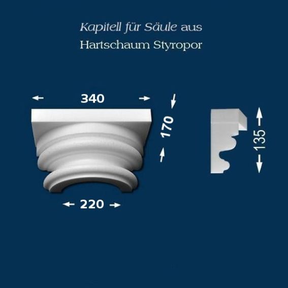 Säulenkapitell "Wiesemann SK1-1" - unbeschichtet