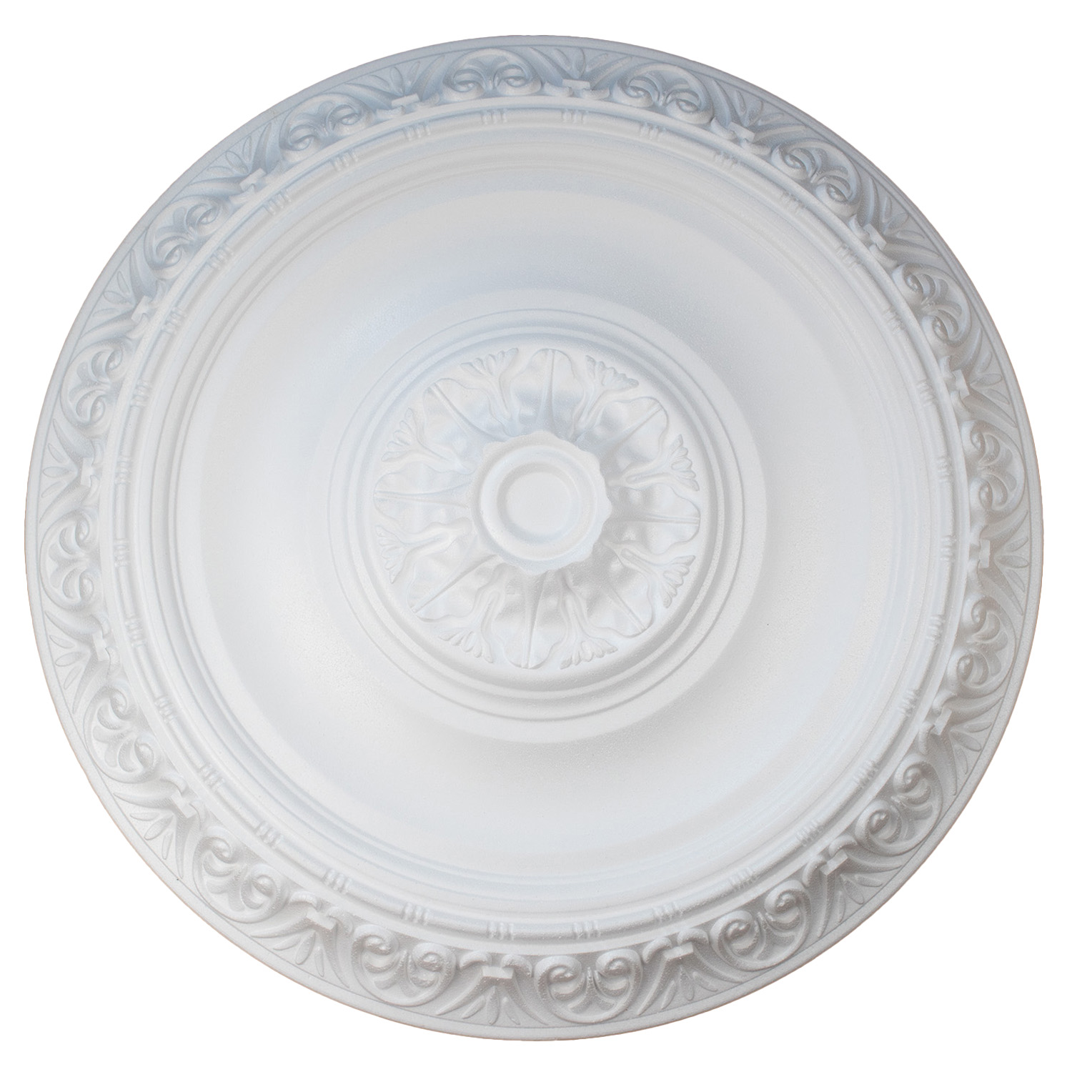Marbet | Decken Rosette "R21" | Ø 60cm | Styropor | weiß