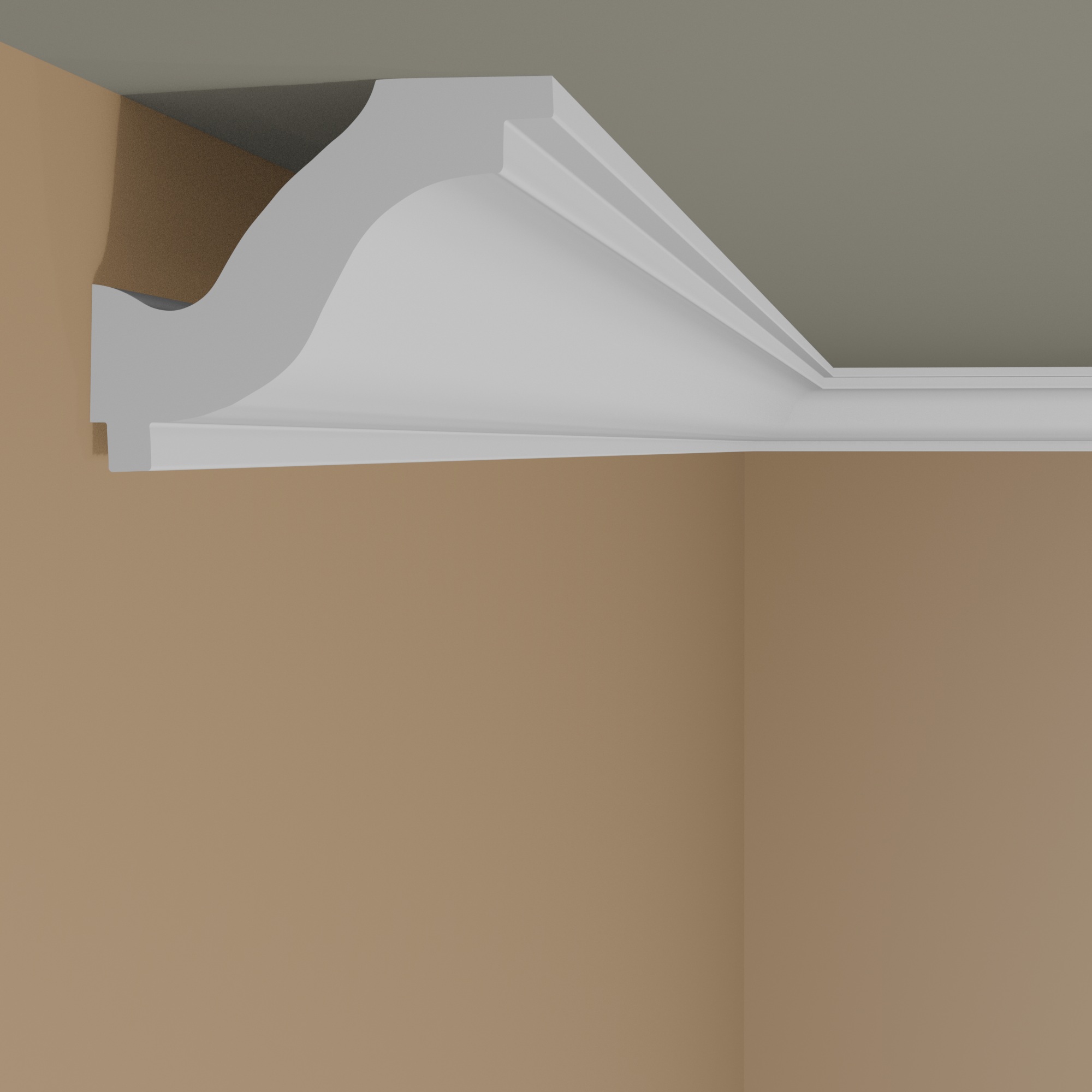 NMC Stuckleiste H NOMASTYL Polystyrol 50 x 40 x 2000 mm Weiß Deckenleiste