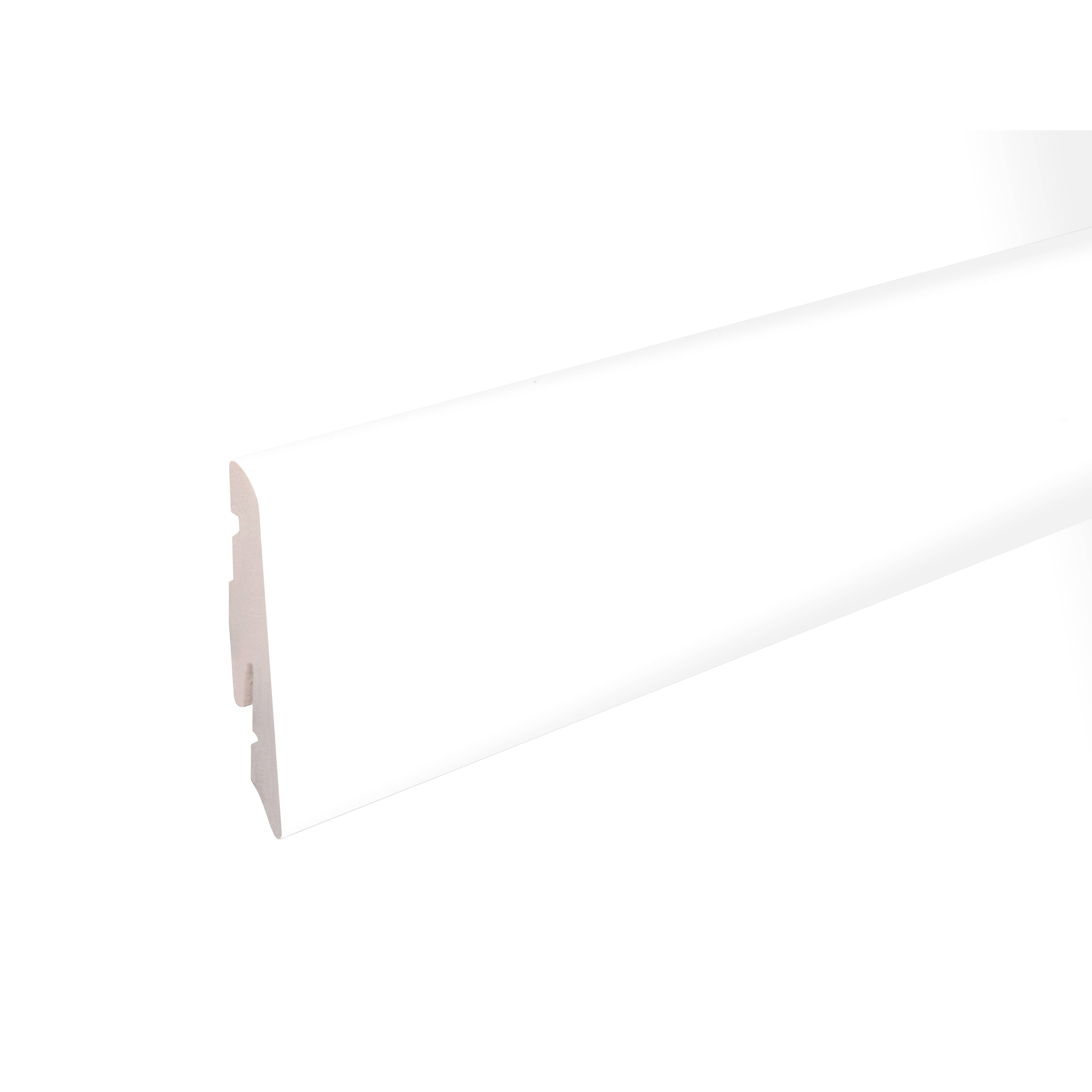 Sockelleiste KU014L PVC Weiß 14 x 58 x 2400 mm foliert - Neuhofer