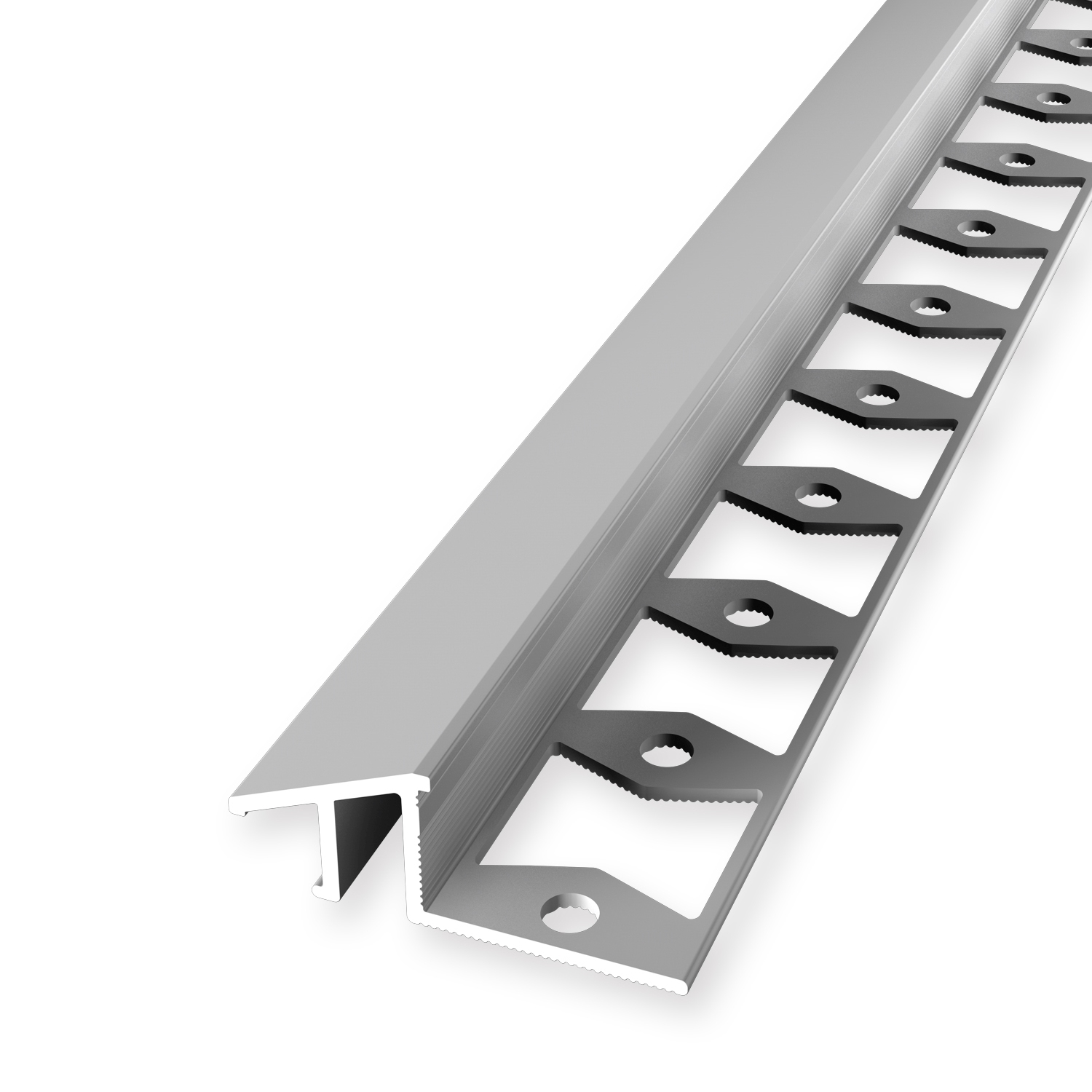 Ausgleichsprofil 12.5 x 17 x 2500 mm Einfasshöhe 6-12.5 mm Alu Rampenprofil Anpassungsprofil Küberit