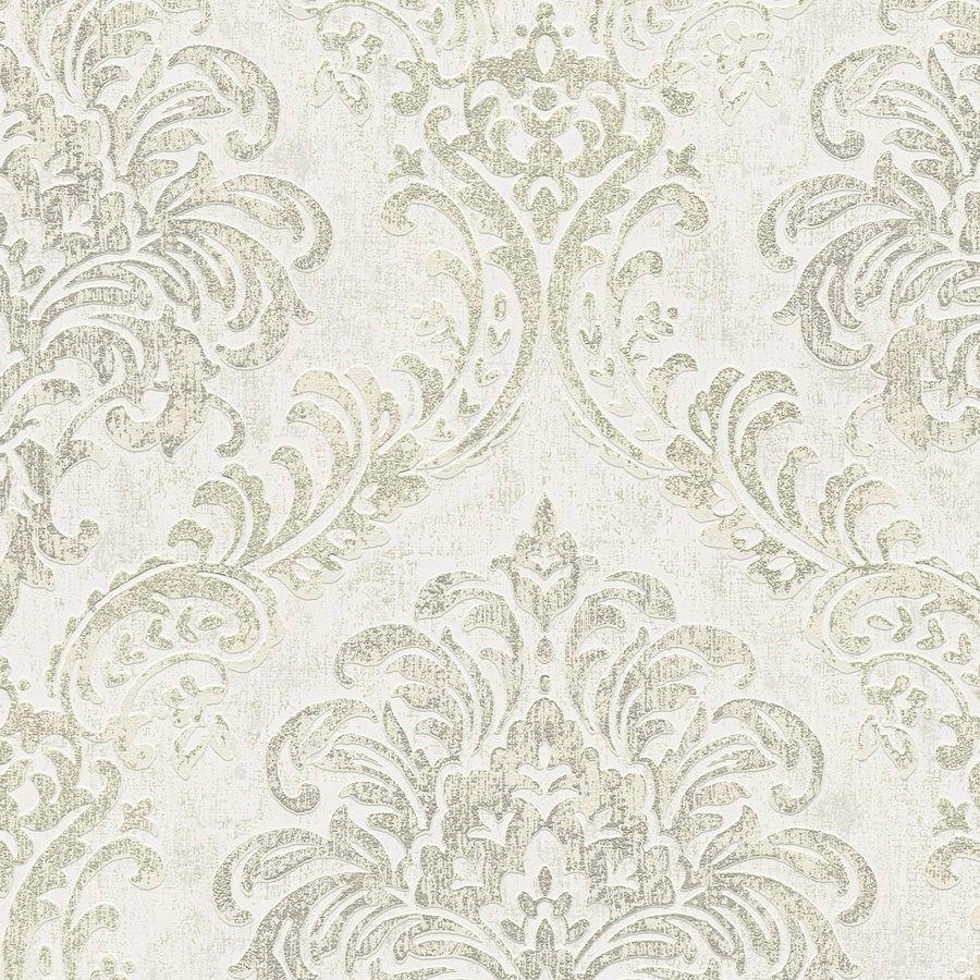 A.S. Creation | Travel Styles | 391122 | Vliestapete | Barock | 10.05 m x 0.53 m | Weiß