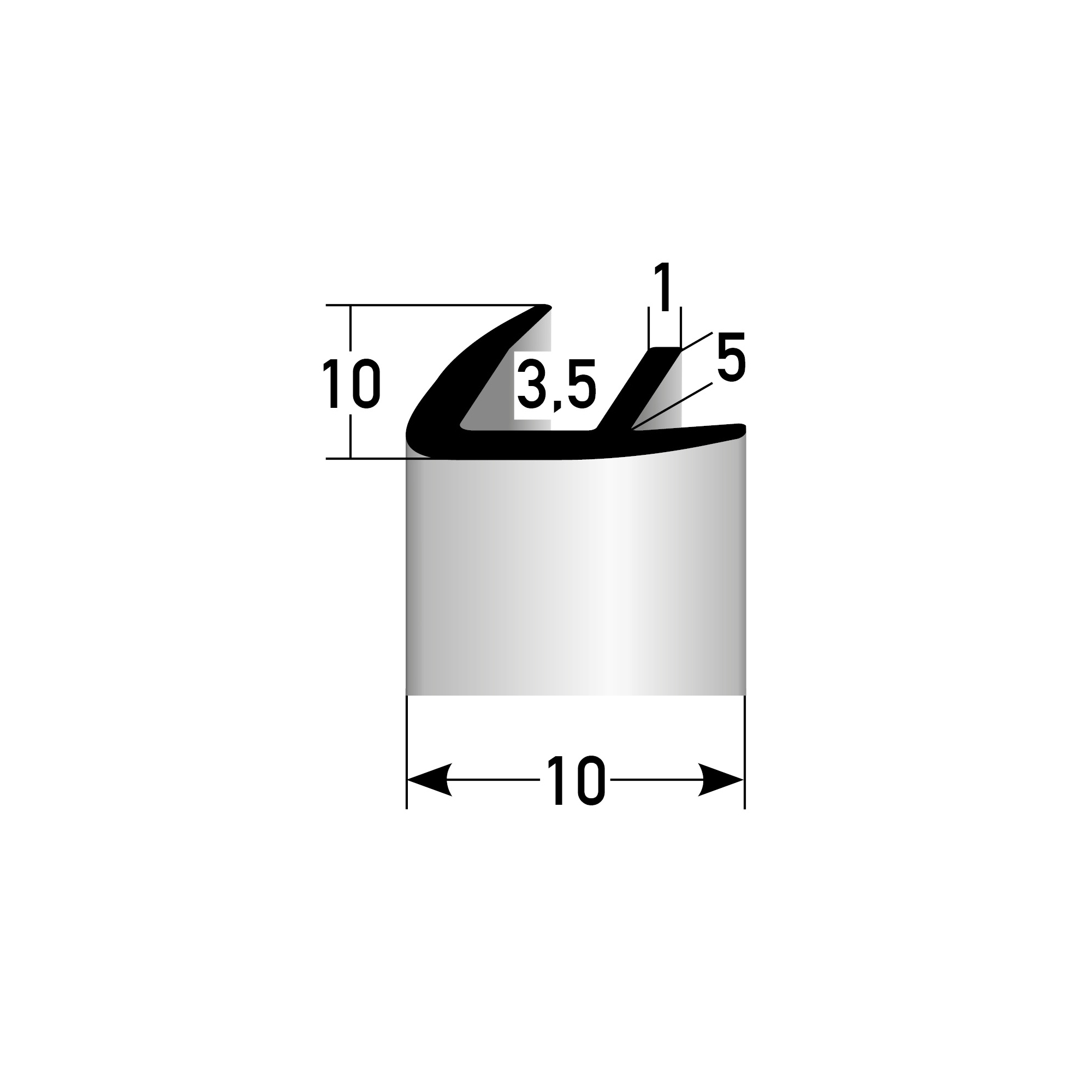 PROVISTON Eckschutzprofil Aussen 24.7 x 24.7 x 2700 mm Aluminium Aussenecke Ungebohrt