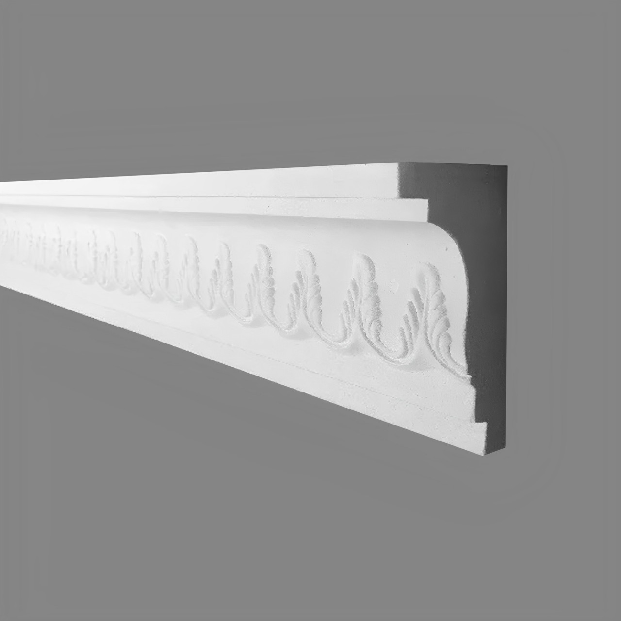 PROVISTON | Gipsleiste Mönchengladbach | Echter Gips | 60 x 100 x 1200 mm | Stuckleistenaus Gips