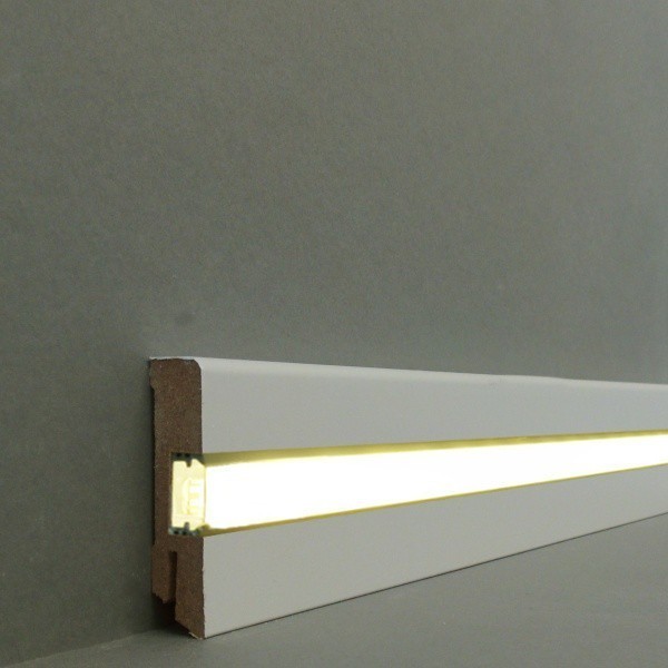 Licht - Fußleisten / Licht - Sockelleisten "Ulm"