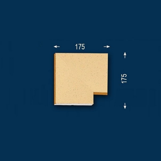 Wiesemann | Fassadenelement "FP27-b" | Eckstück | Fassadenstuck | Beschichtet