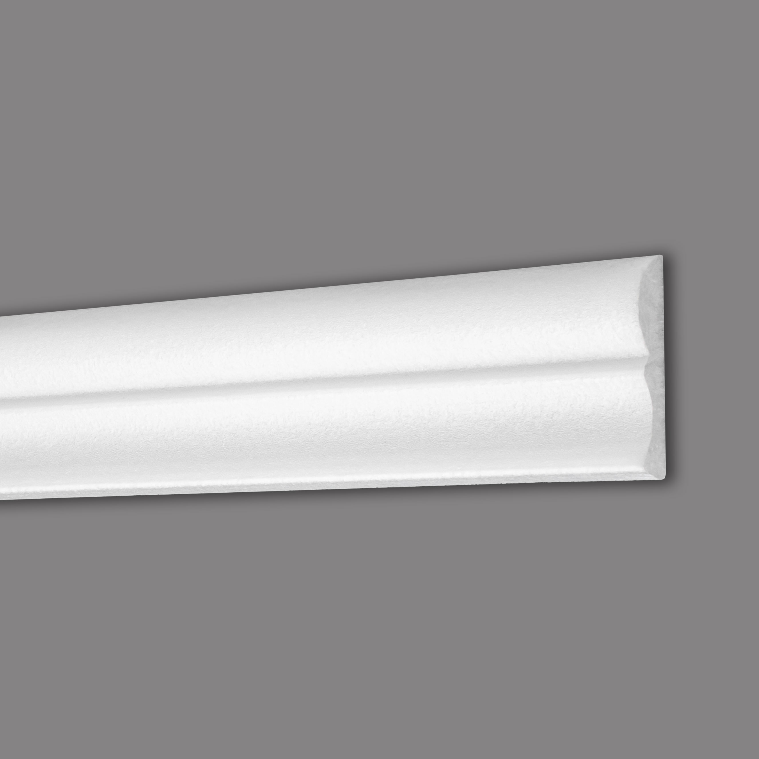 Wiesemann Zierleiste Rotterdam 55 Polystyrol 15 x 54 x 2000 mm Wandleiste Weiß