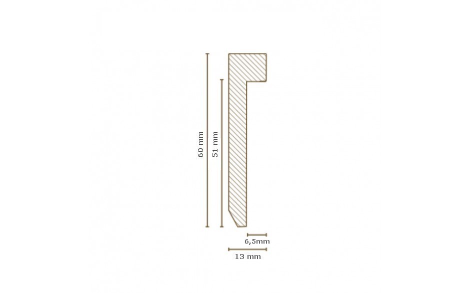 Design Fußleiste für Vinylboden "Frankfurt" - anthrazit - 6 mm Höhe (MDF foliert - 725.5128) (Default) 2
