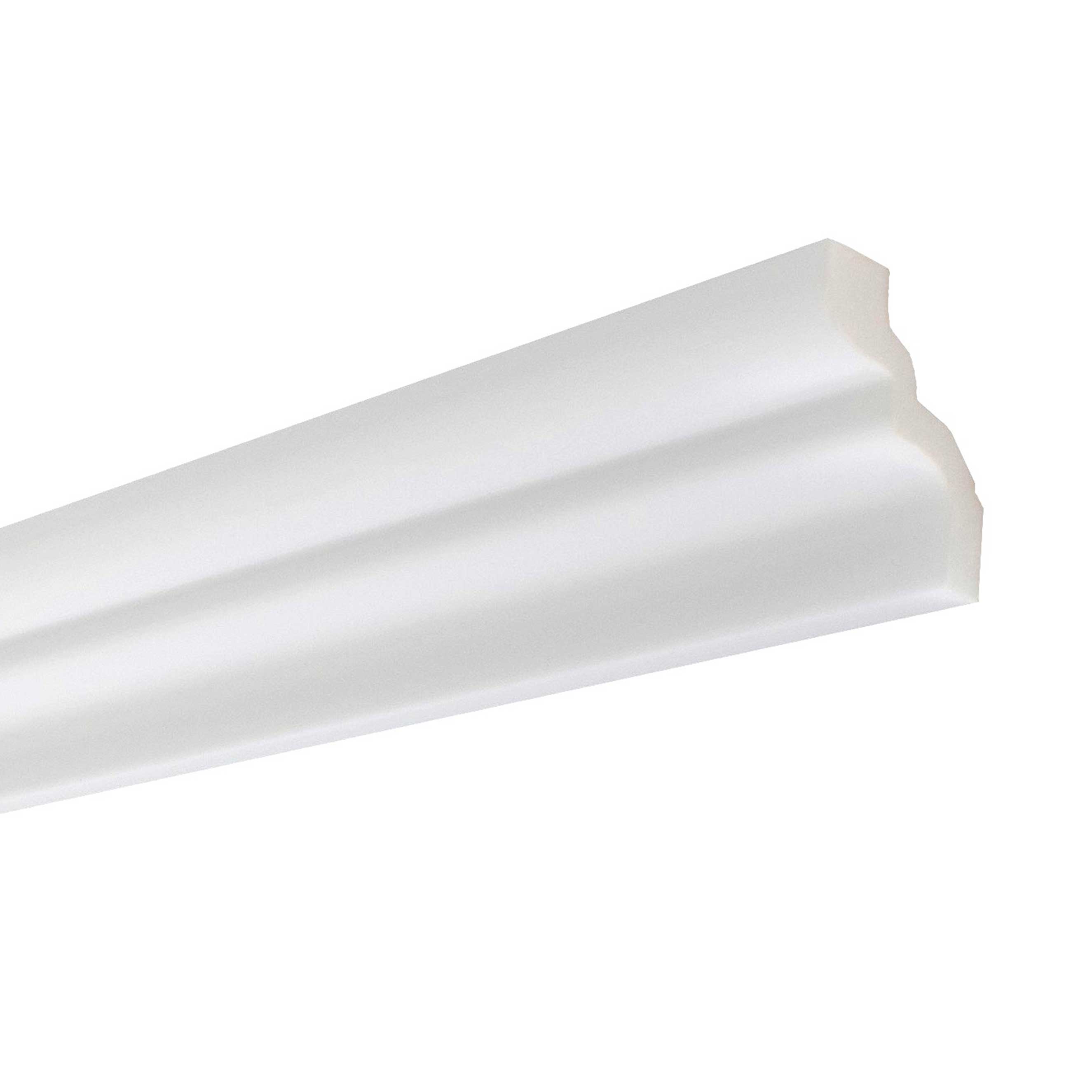 NMC Stuckleiste D NOMASTYL Polystyrol 40 x 50 x 2000 mm Weiß Deckenleiste