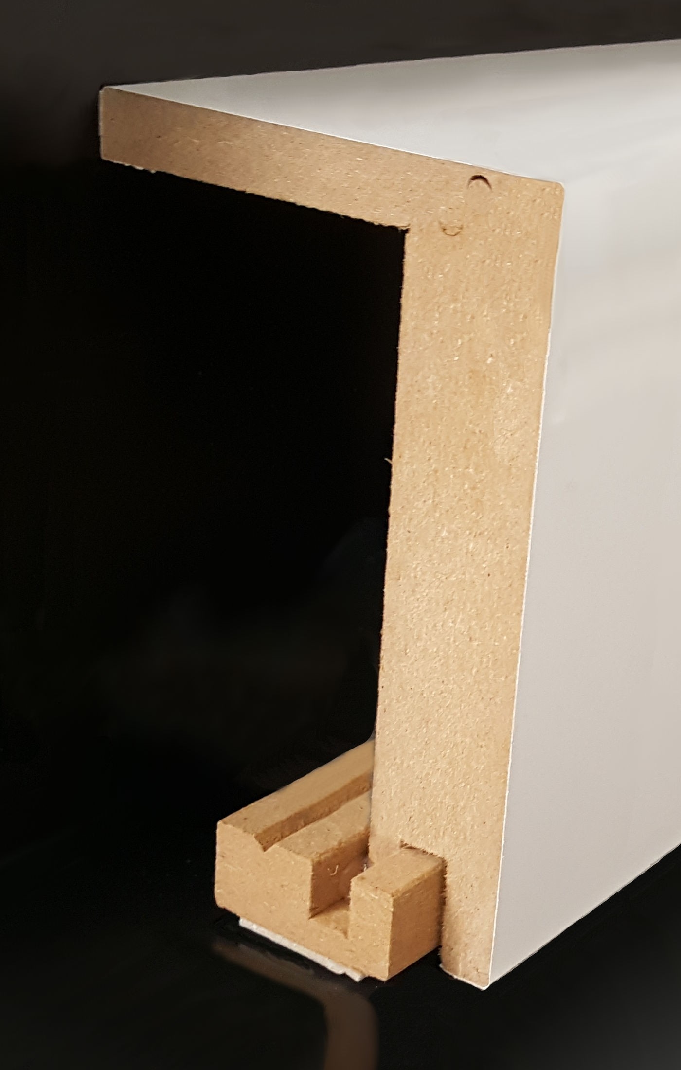 Heizrohrabdeckleiste, eckig, bis zu einer Höhe von 88 mm (MDF foliert / 721.9664.31) - Farbe: weiß (Default3)