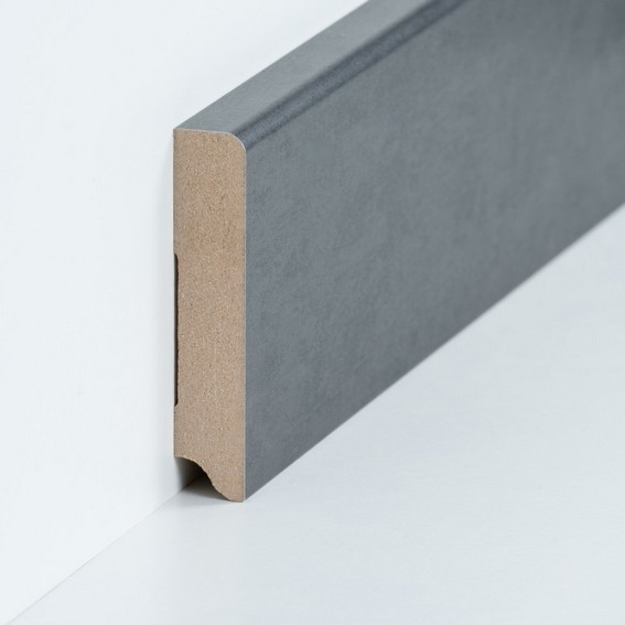 Sockelleisten "Duisburg" - Farbe: Stahl natur (MDF foliert - 72.96.46) (Default)3q46