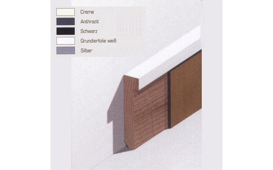 Design Fußleiste für Vinylboden "Frankfurt" - anthrazit - 6 mm Höhe (MDF foliert - 725.5128) (Default) 3