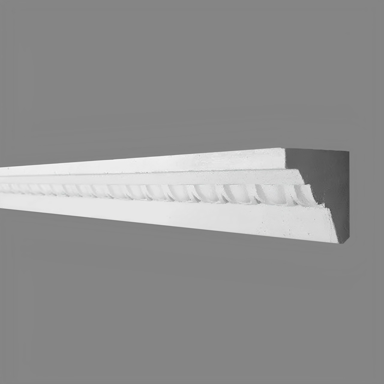 PROVISTON | Gipsleiste Bochum | Echter Gipsstuck | 48 x 48 x 1000 mm | Stuckleisten aus Gips