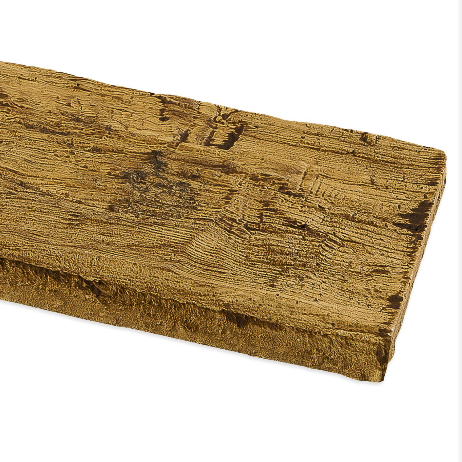 Wiesemann | PU-Brett | Polyurethan | 130 x 30 x 2600 mm | Eiche Hell | Deckenbalken | Hochfest
