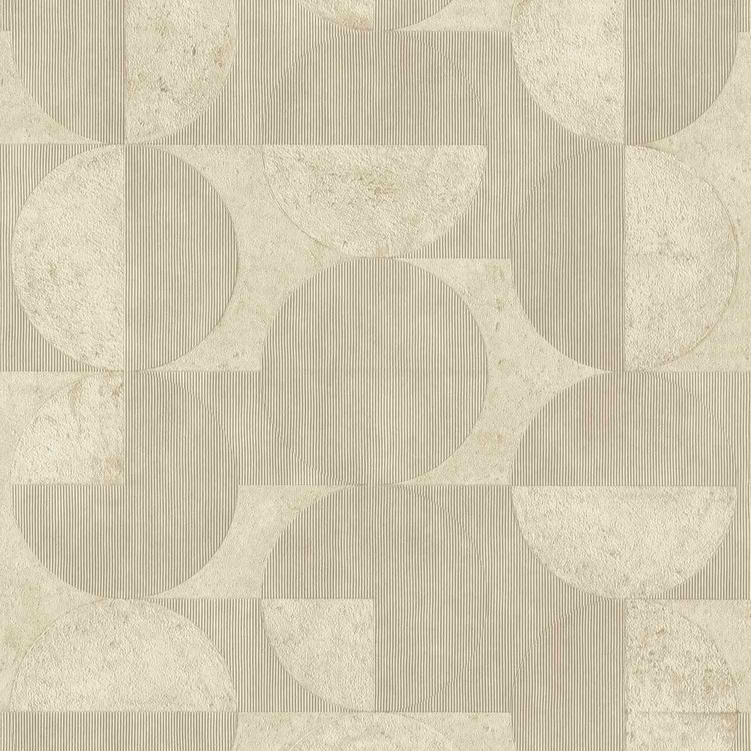 Rasch | Concrete | 521337 | Vliestapete | Vintage | Retro | 0.53 x 10.05 m | Beige