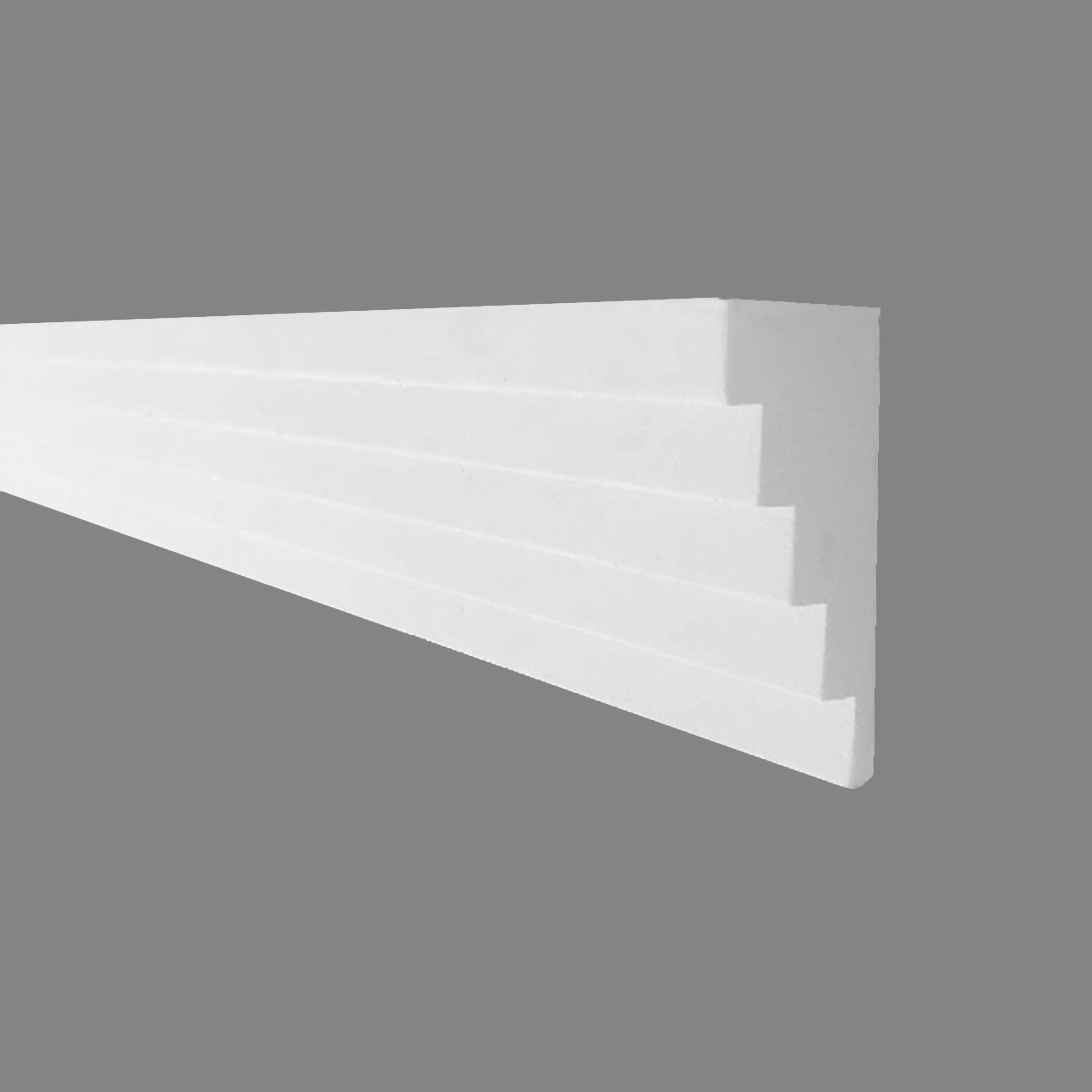 PROVISTON | Gipsleiste München | Echter Gipsstuck | 50 x 100 x 1030 mm | Stuckleisten aus Gips