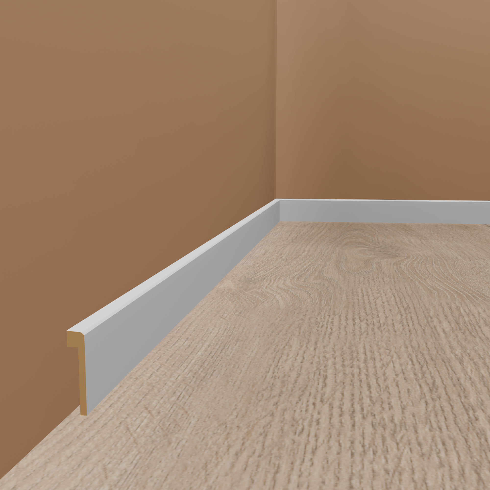 Fliesenabdeckleiste Bis 85 mm Höhe 19 x 96 x 2500 mm MDF foliert Weiß Modern by PROVISTON Fliesenabdeckleiste Bis 85 mm Höhe 19 x 96 x 2500 mm MDF foliert Weiß Modern by PROVISTON