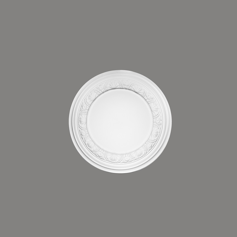 Mardom Rosette / Deckenkuppel B3014 Profoam 320 x 40 x 320 mm Weiß Stuckrosette Deckenrosette Rund
