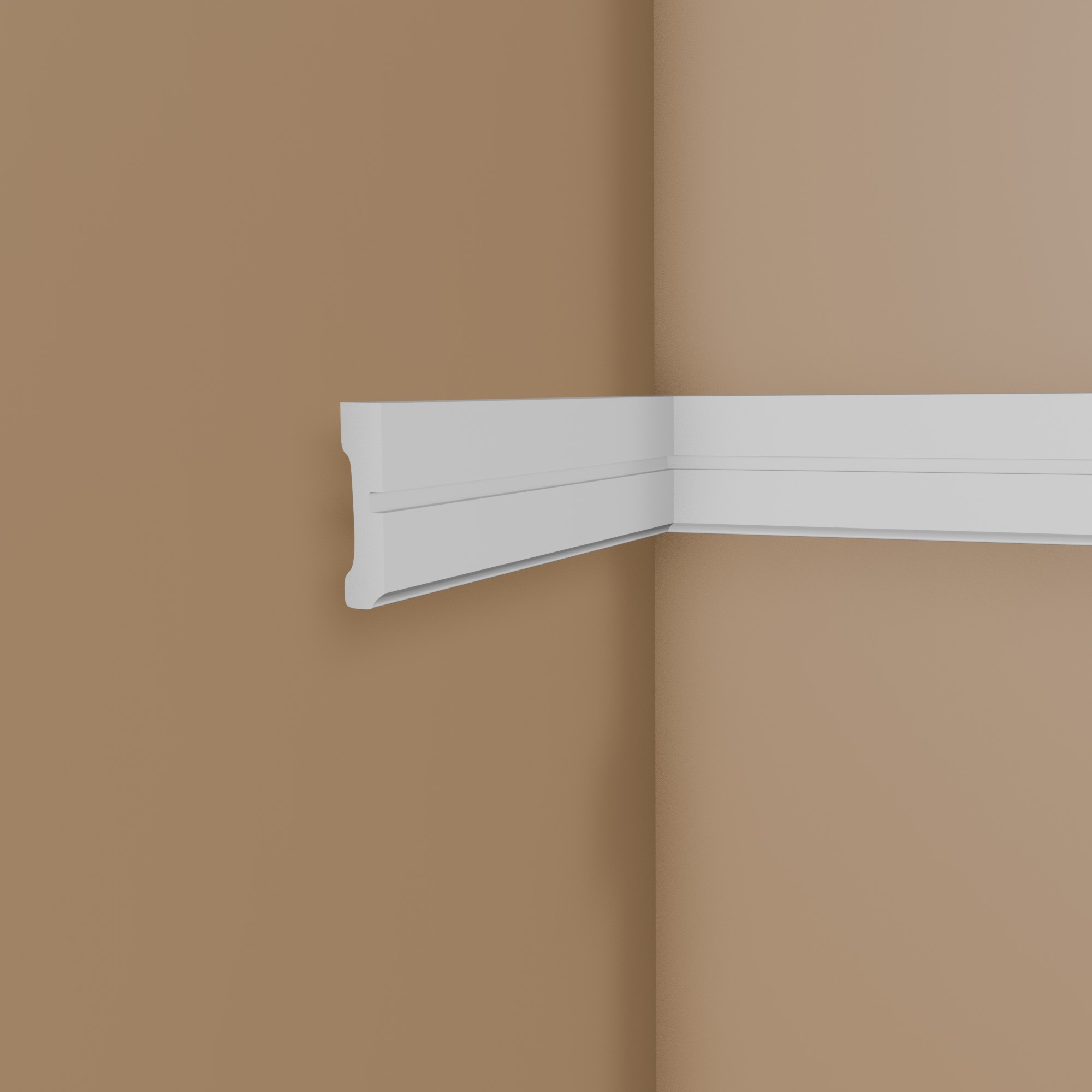 Mardom Wandleiste MDD414 Profoam 11 x 51 x 2000 mm Weiß Zierleiste Schlicht