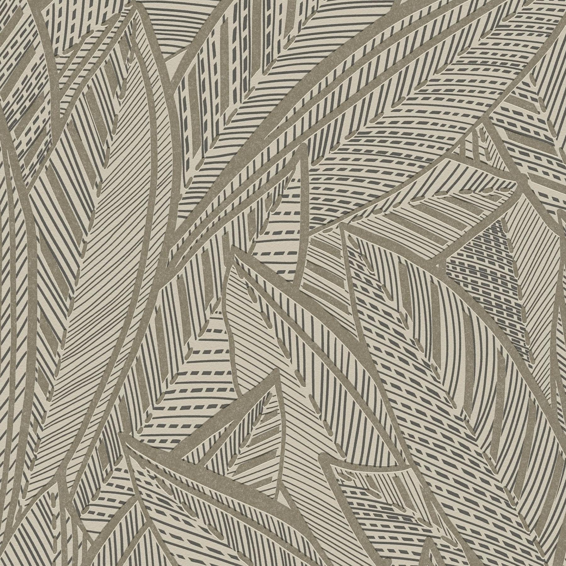 Vliestapete 399332 Gold Schwarz Bäume Blätter French Affair  A.S. Creation