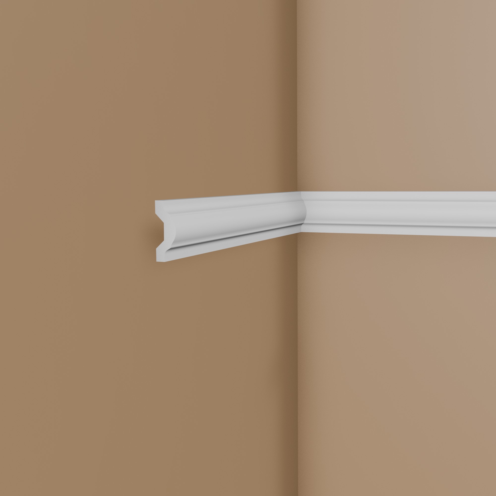 Mardom Wandleiste MDD351 Profoam 25 x 76 x 2000 mm Weiß Zierleiste Stuckleiste