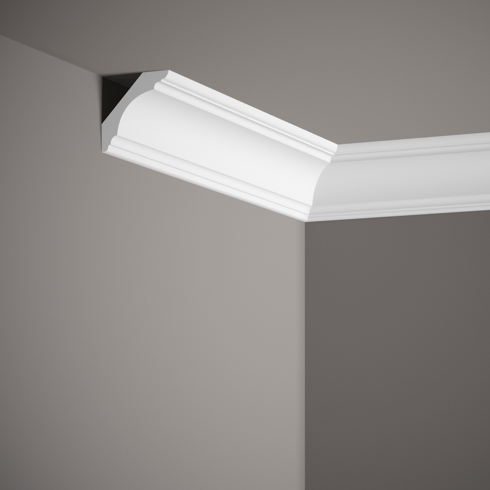 Mardom Deckenleiste MDB167 Profoam 55 x 55 x 2000 mm Weiß Stuckleiste Klassisch