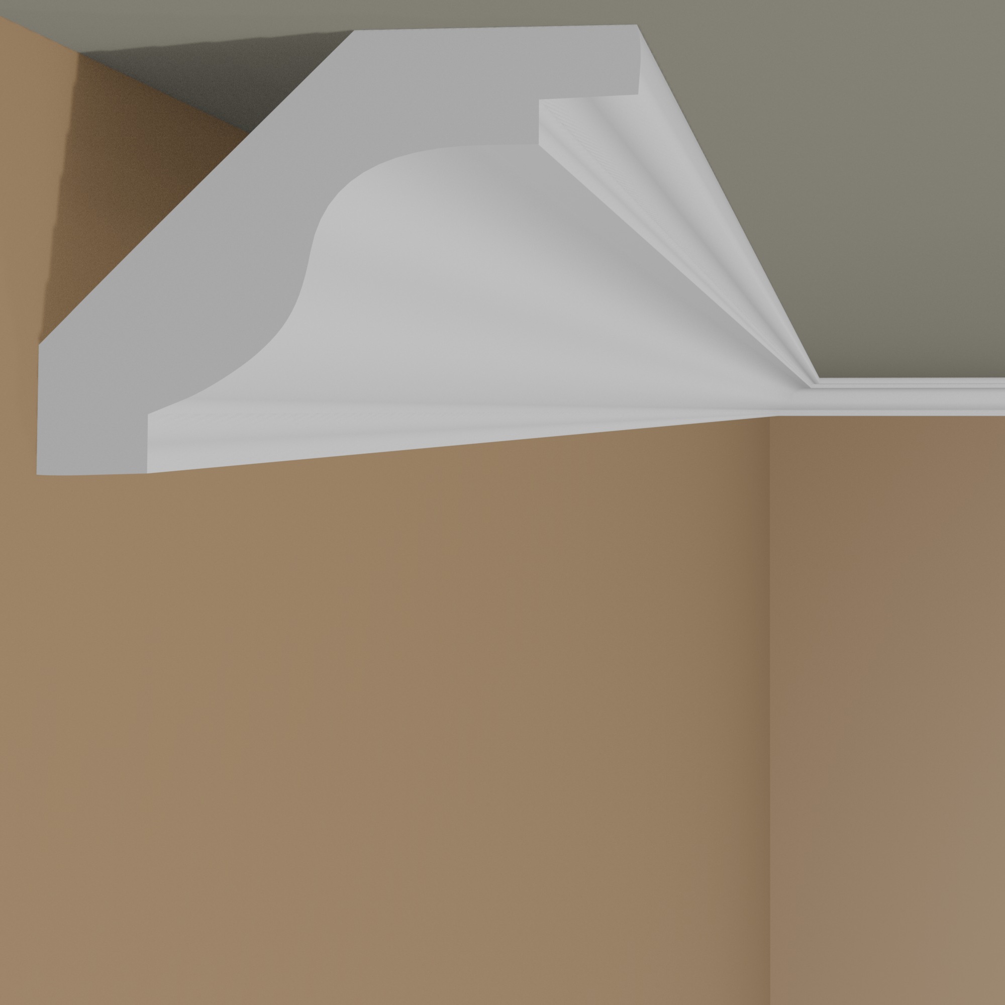 Mardom Deckenleiste MDB135 Profoam 35 x 28 x 2000 mm Weiß Stcukleiste Dezent