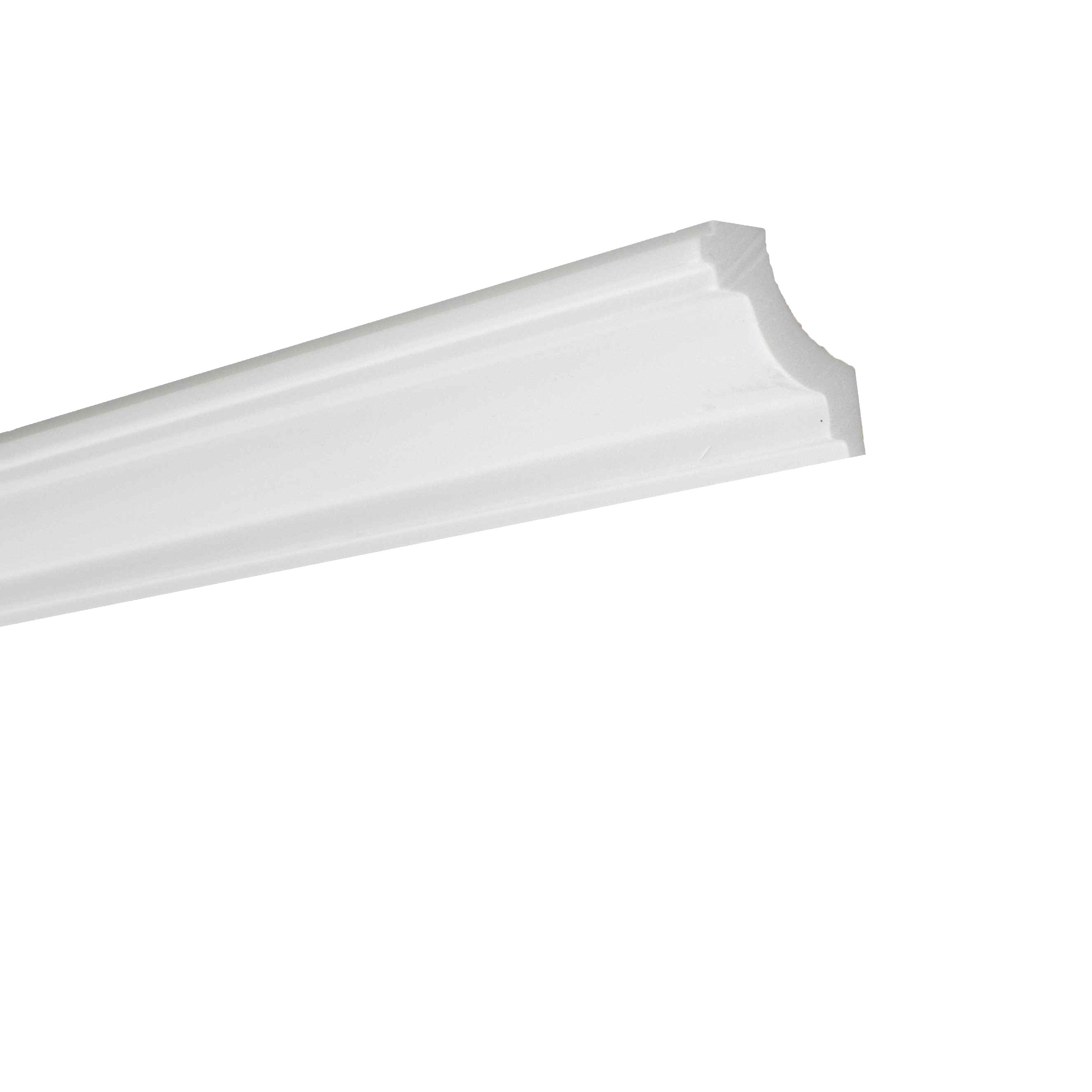 NMC Stuckleiste J NOMASTYL Polystyrol 50 x 45 x 2000 mm Weiß Deckenleiste