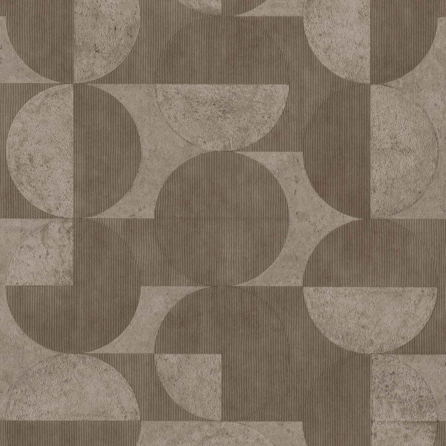 Rasch | Concrete | 521368 | Vliestapete | Vintage | Retro | 0.53 x 10.05 m | Braun