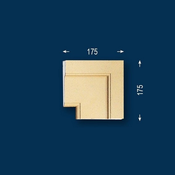 Wiesemann | Fassadenelement "FP24-b" | Eckstück | Fassadenstuck | Beschichtet