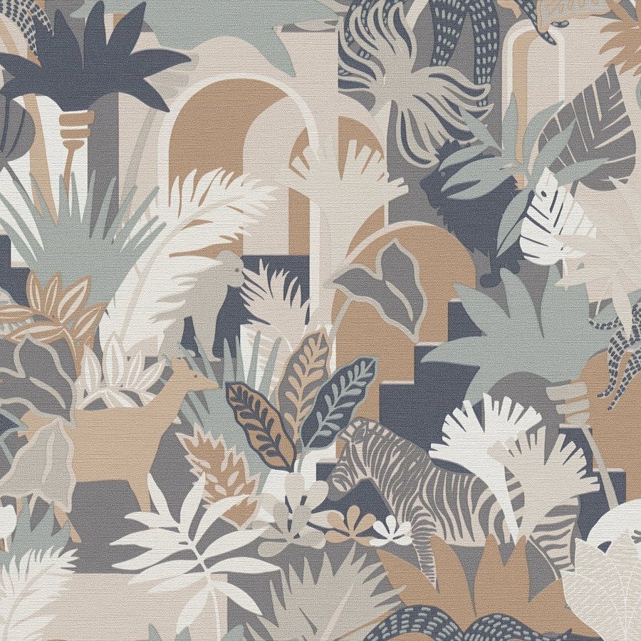 A.S. Creation | Antigua | 390964 | Vliestapete | Botanisch | 10.05 x 0.53 m | Bunt