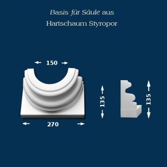Säulenbasis "Wiesemann SB3" - unbeschichtet