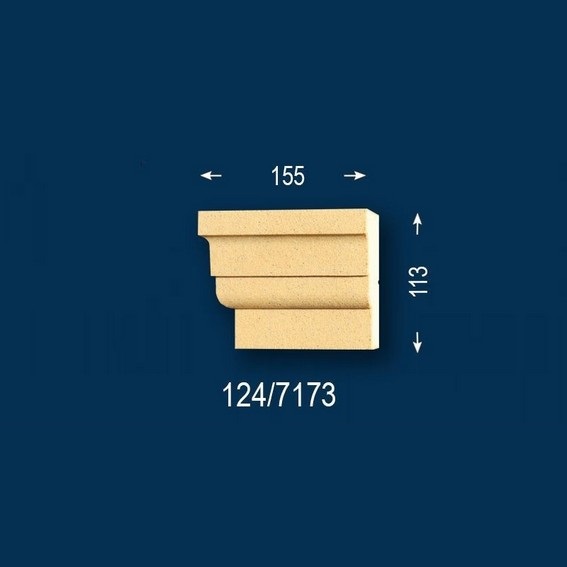 Wiesemann | Fassadenelement "FP28-b" | Endstück links | Fassadenstuck | Beschichtet