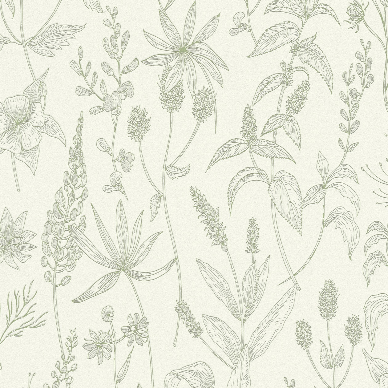 Vliestapete 373635 Blumen Floral Grün Jette 5 A.S. Creation