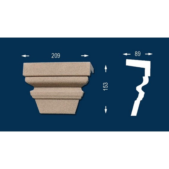 Fassadenzierelement / Schlussstein "Wiesemann FP13 S1-b"