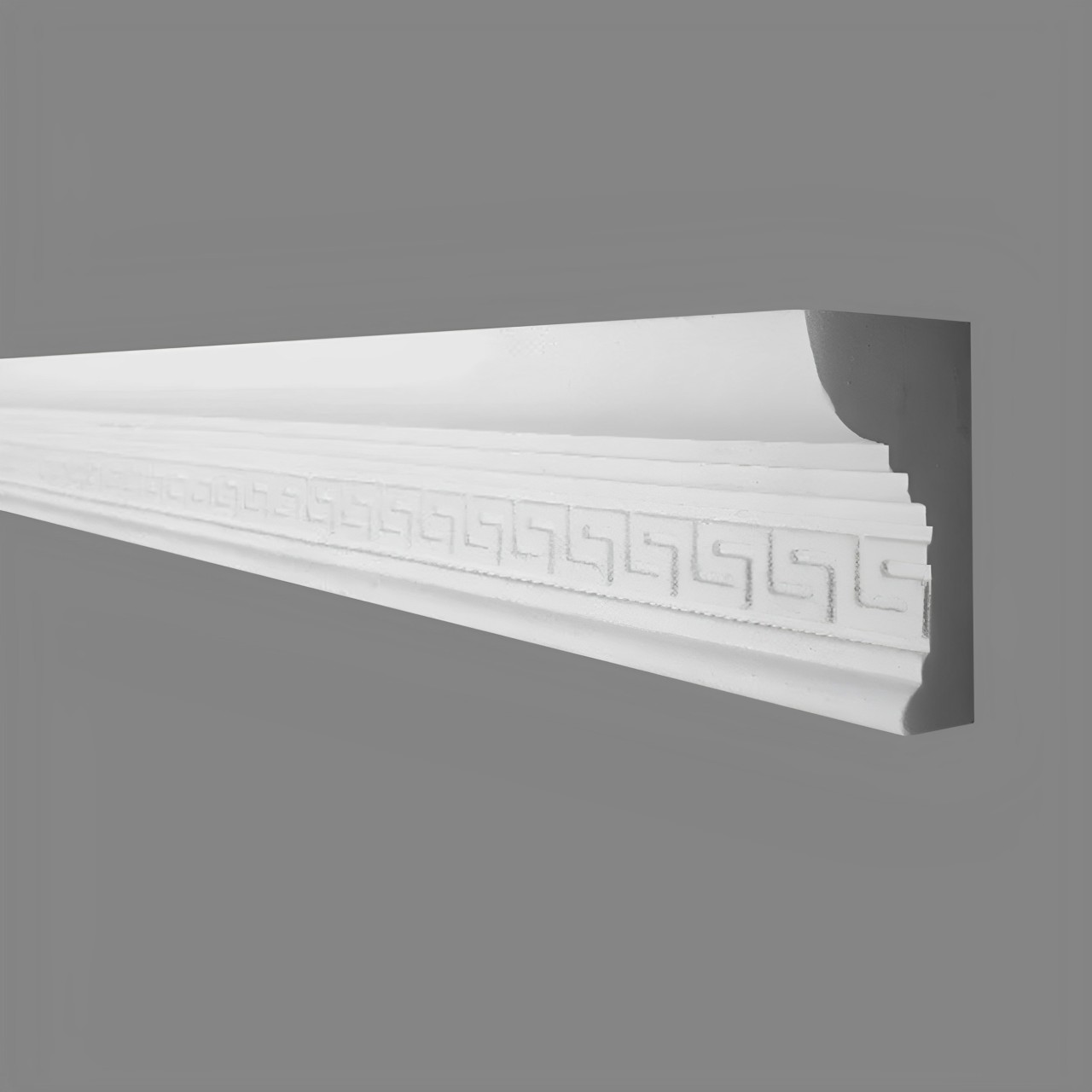 PROVISTON | Gipsleiste Mannheim | Echter Gipsstuck | 50 x 80 x 1050 mm | Stuckleisten aus Gips